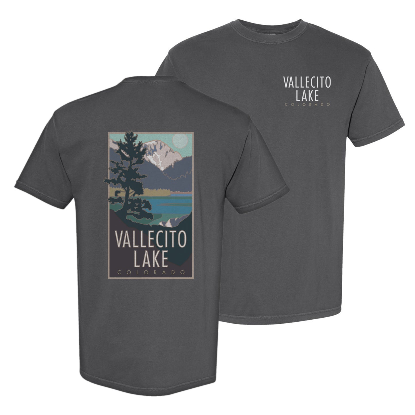 Vallecito Lake, Colorado - Comfort Colors Heavyweight T-Shirt