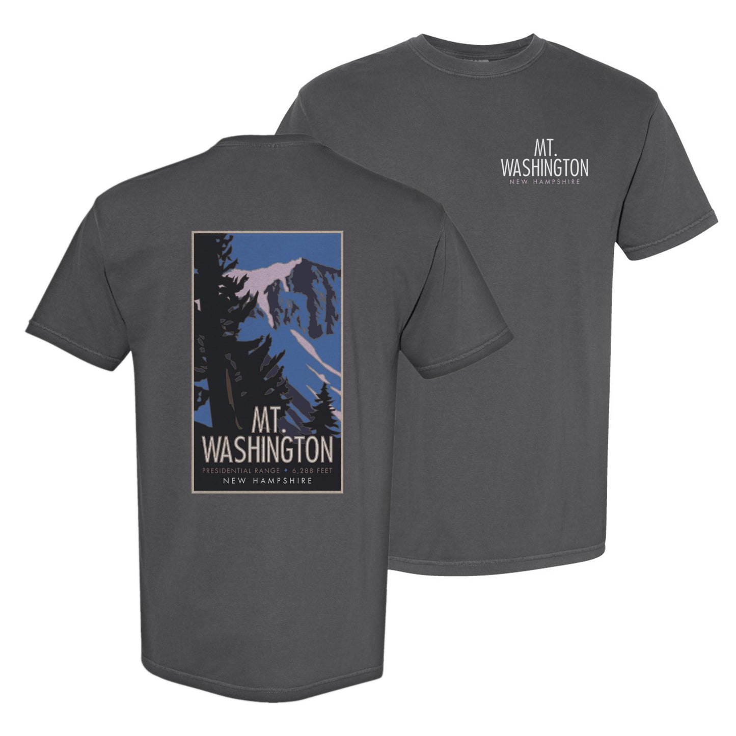 Mount Washington, New Hampshire - Comfort Colors Heavyweight T-Shirt