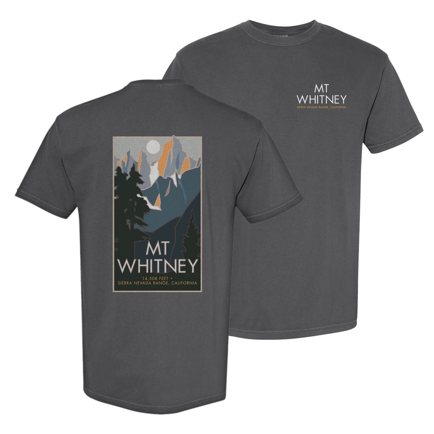 Mt. Whitney, California - Comfort Colors Heavyweight T-Shirt