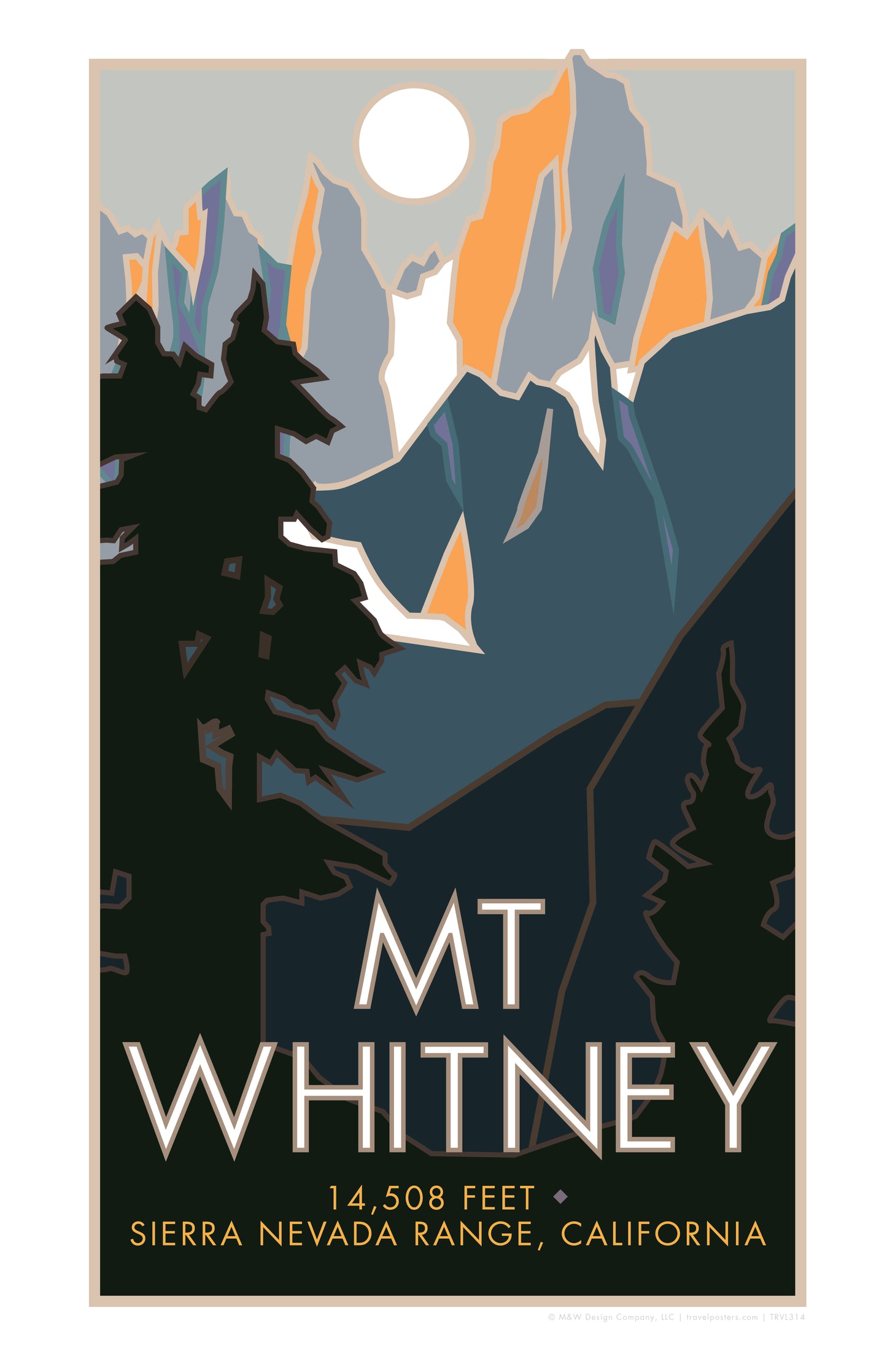 Mt. Whitney, California - Poster