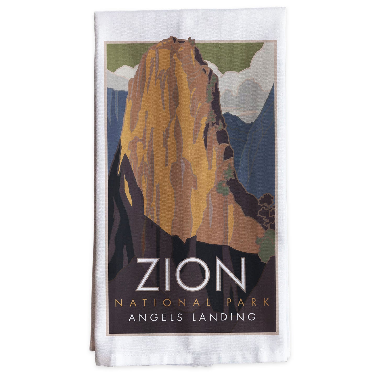 Zion National Park (Angels Landing), Utah -Tea Towel