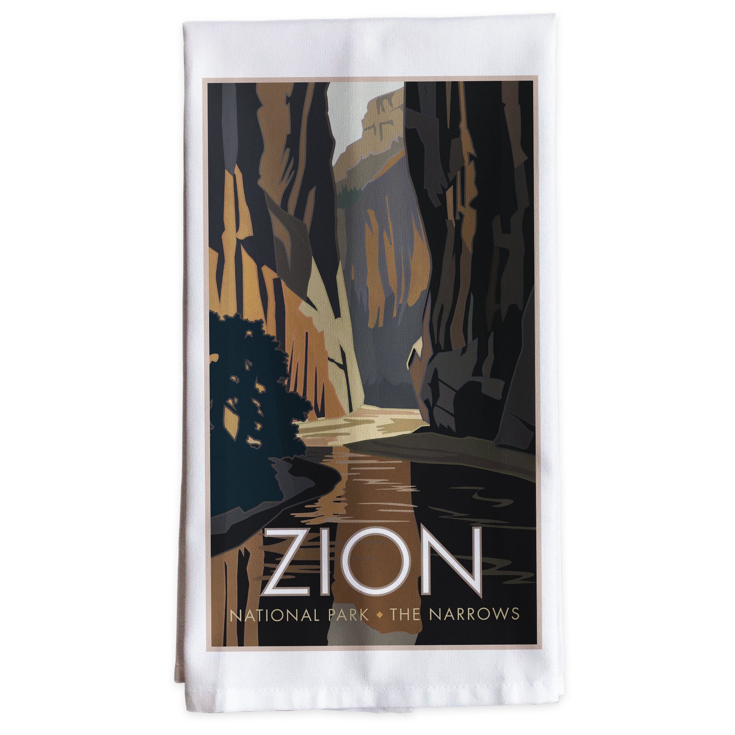 Zion National Park (The Narrows), Utah -Tea Towel