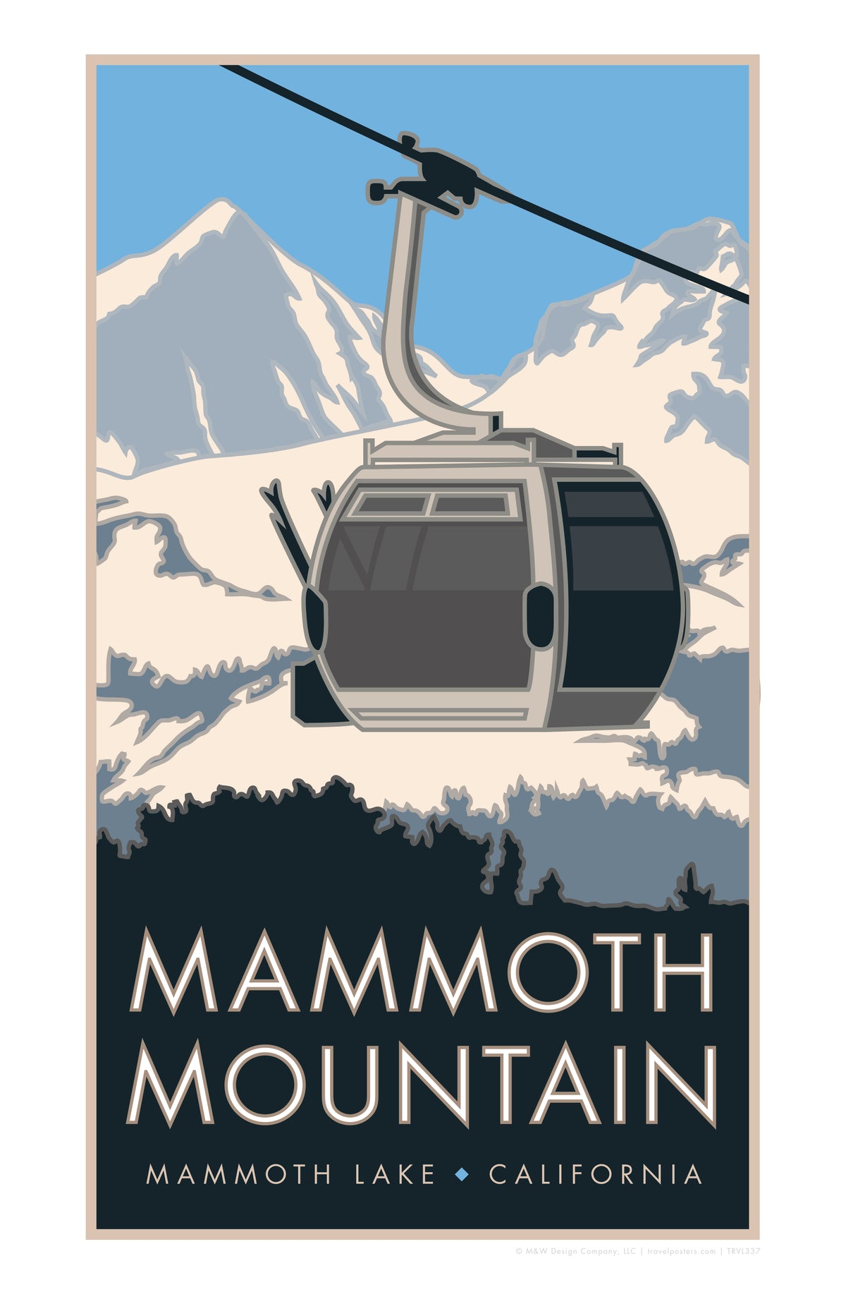 Mammoth Mountain California Travel Poster