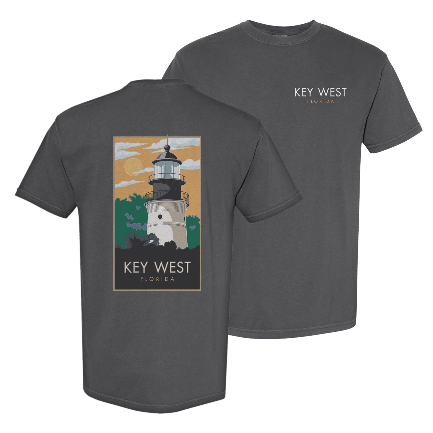 Key West Lighthouse - Comfort Colors Heavyweight T-Shirt