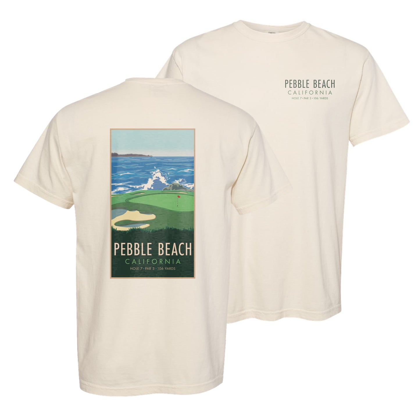 PEBBLEBEACH7 - Comfort Colors Heavyweight T-Shirt