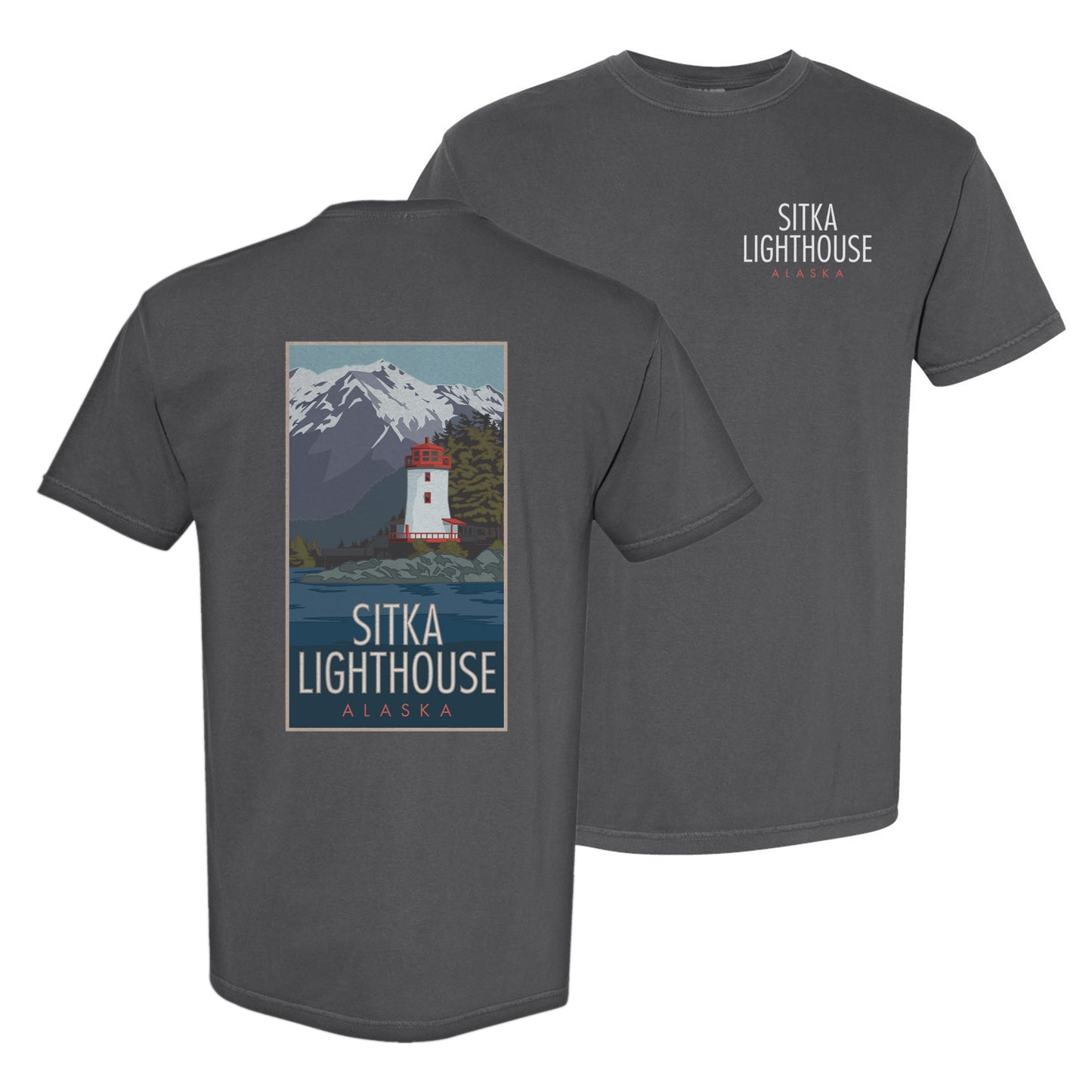 Sitka Light House - Comfort Colors Heavyweight T-Shirt