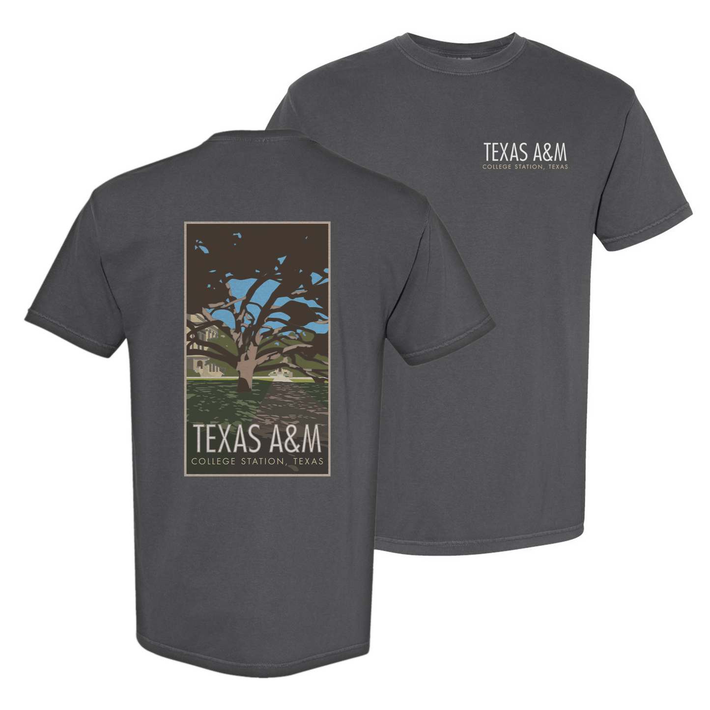 Texas A&M Tree - Comfort Colors Heavyweight T-Shirt