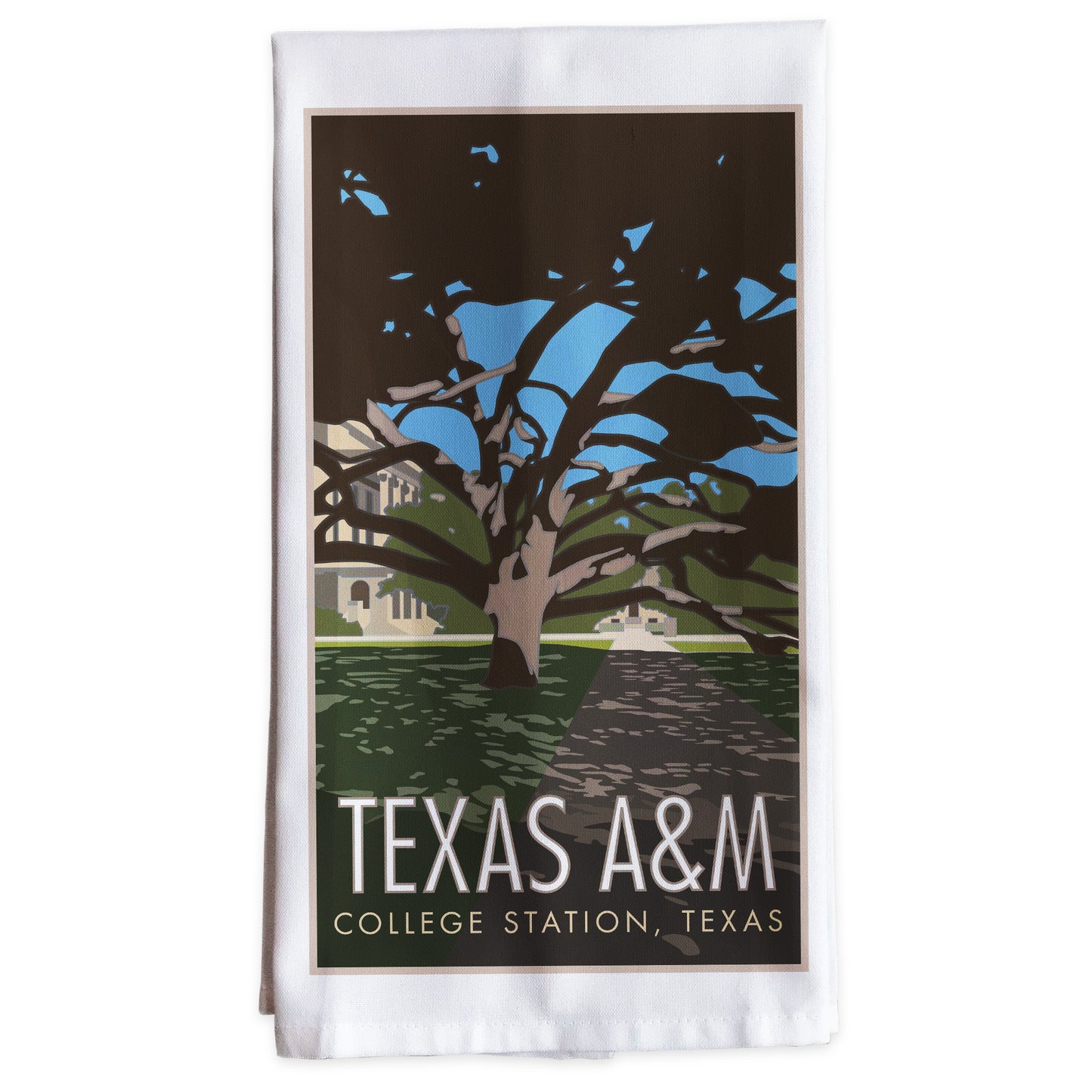 Texas A&M Tree -Tea Towel