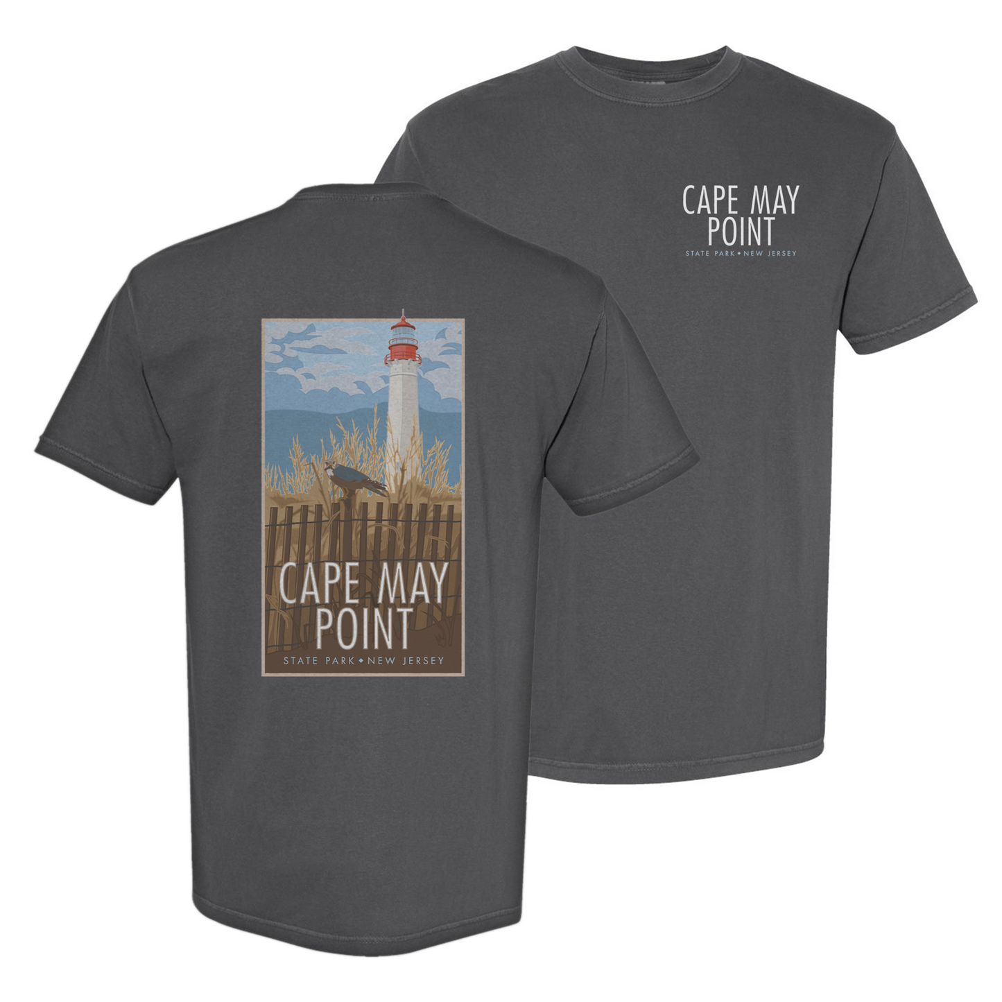 Cape May Light House - Comfort Colors Heavyweight T-Shirt