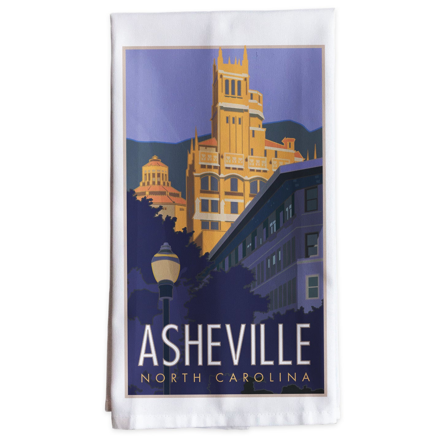 Downtown Ashville -Tea Towel