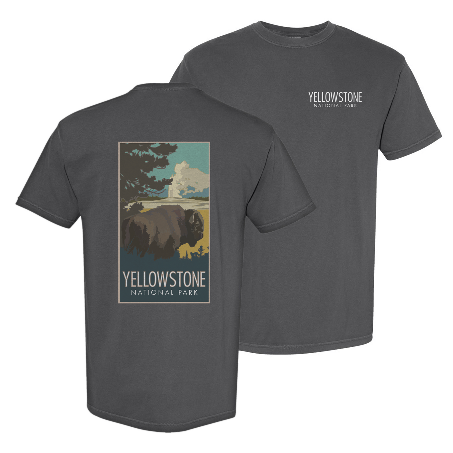 Yellowstone Bison 250th - Comfort Colors Heavyweight T-Shirt