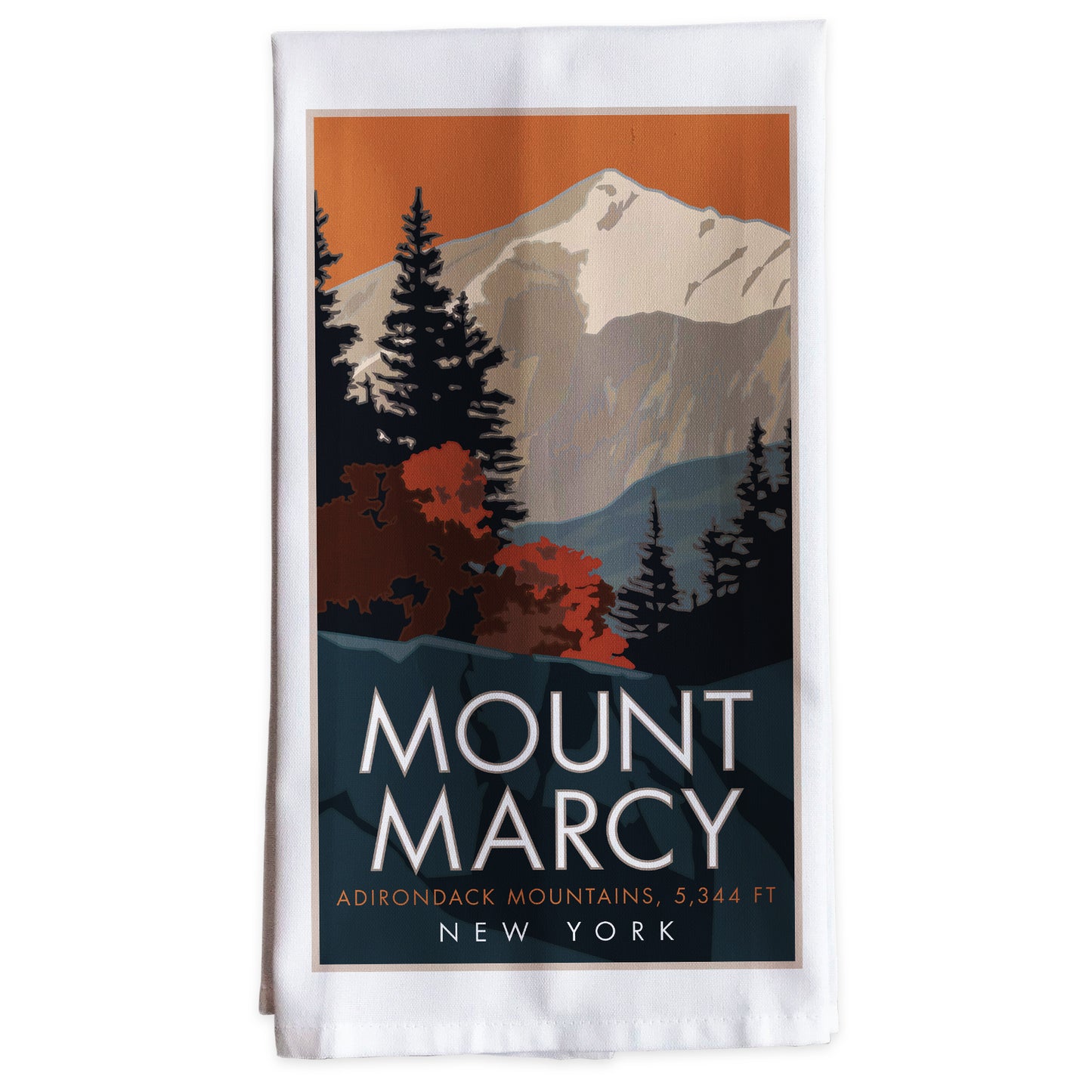 Mount Marcy, New York - Tea Towel