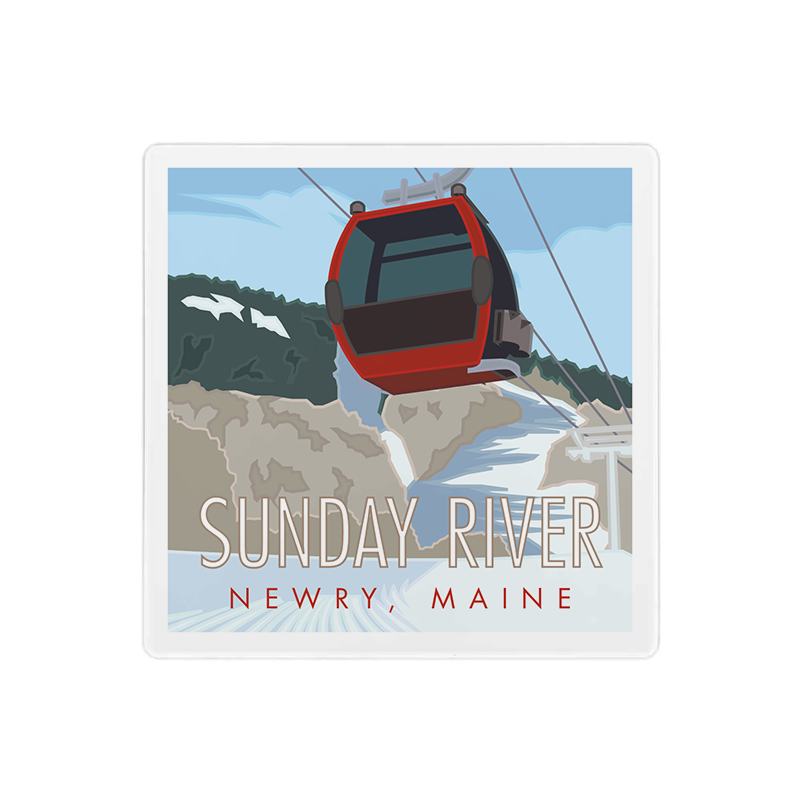 Sunday River Maine Coaster - 4" x 4" Coaster
