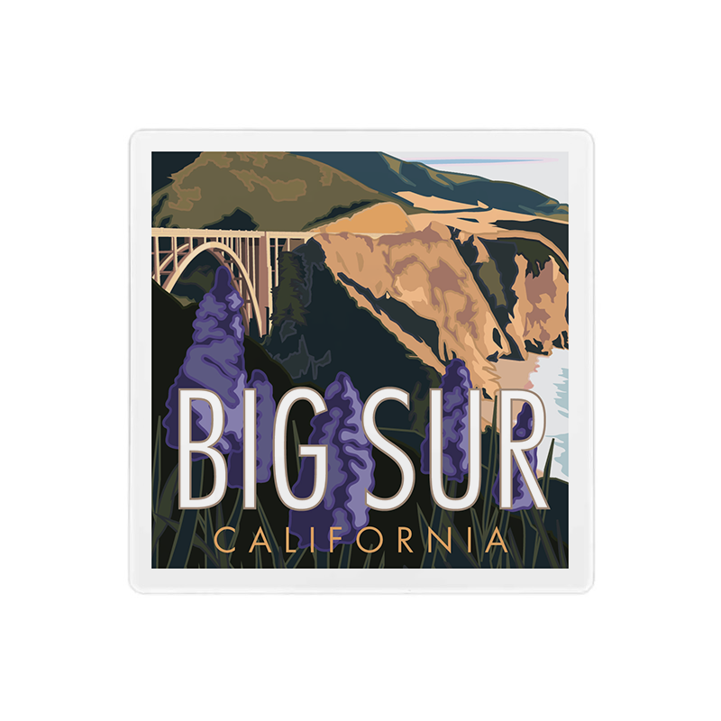 Big Sur Bixby Bridge - 4" x 4" Coaster