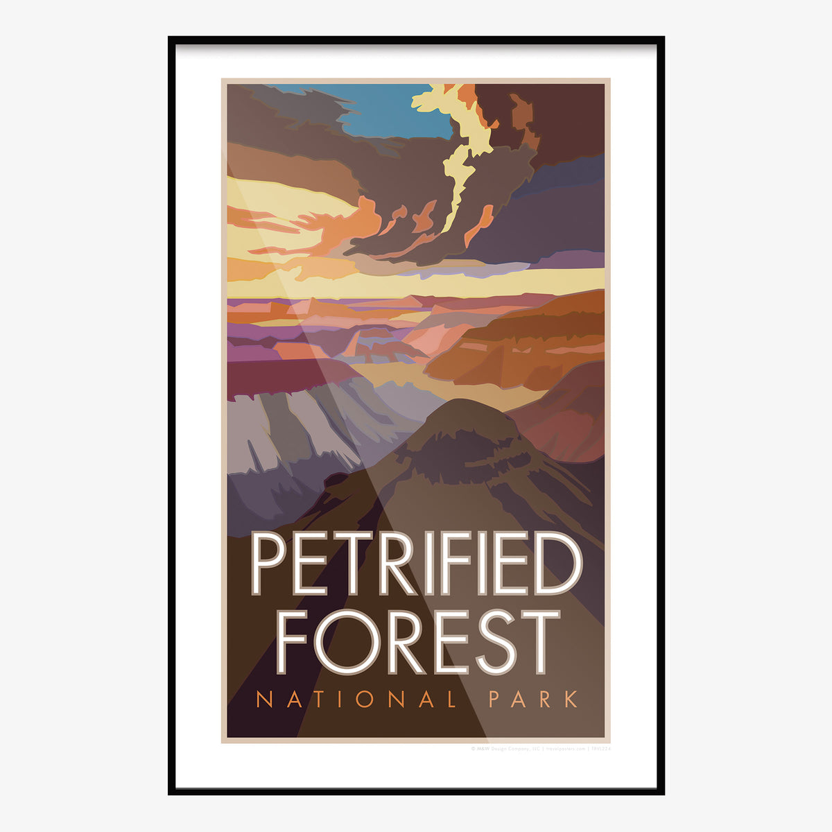 Petrified Forest National Park Arizona Travel Poster
