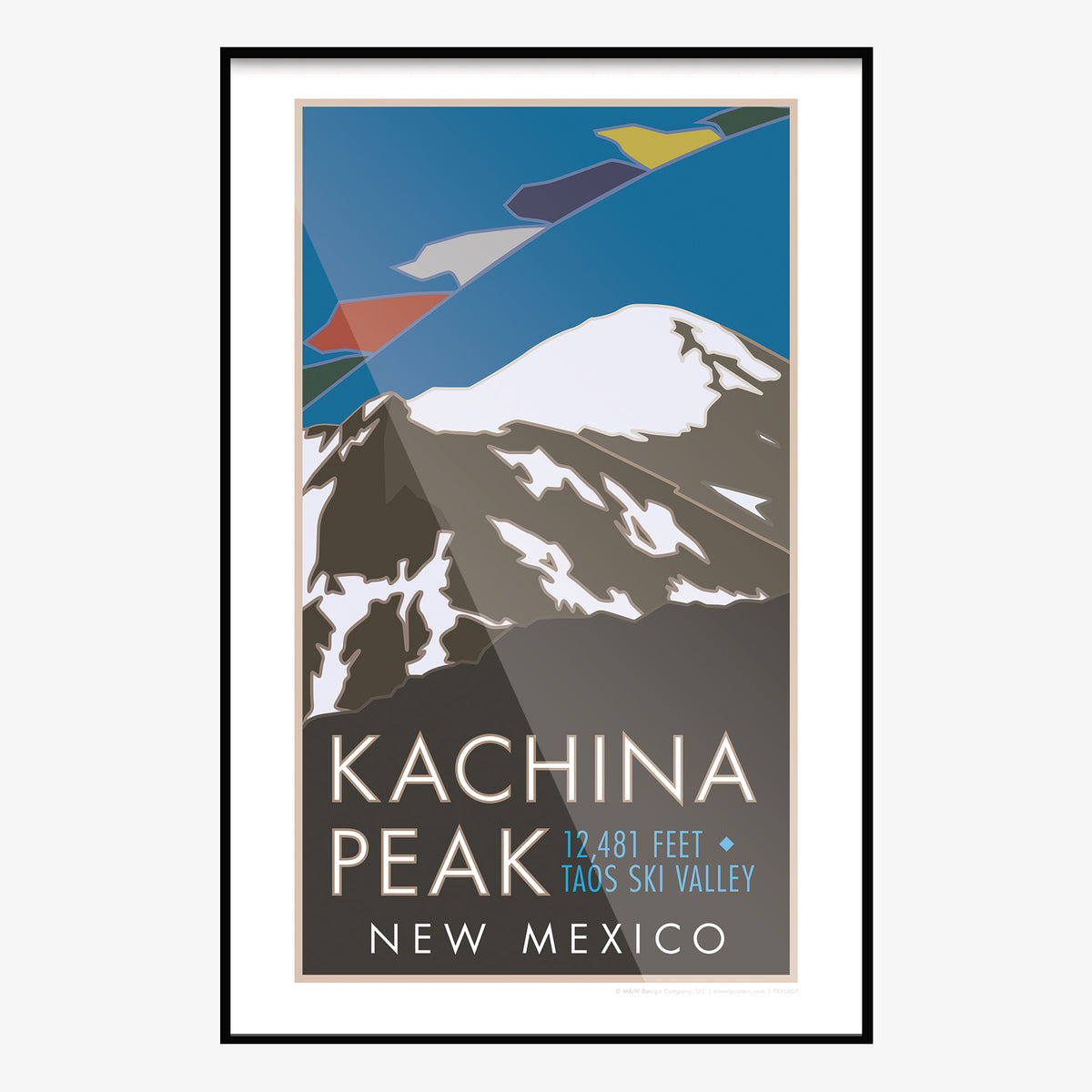 Kachina Peak New Mexico Travel Poster