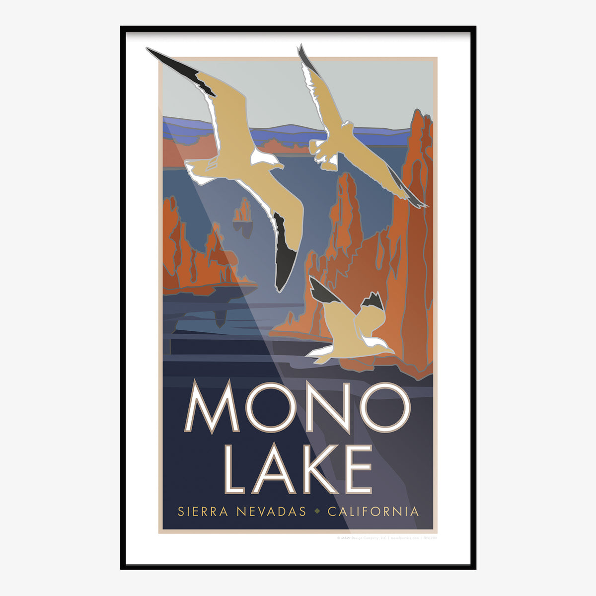 Mono Lake Sierra Nevadas California Travel Poster