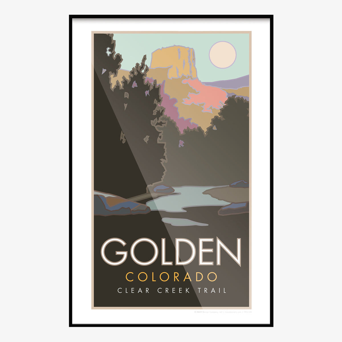 Golden Colorado Travel Poster