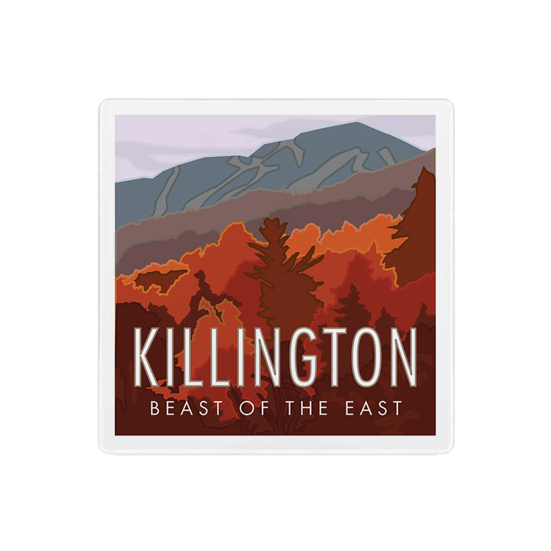 Killington Autumn - 4" x 4" Sandstone Coaster