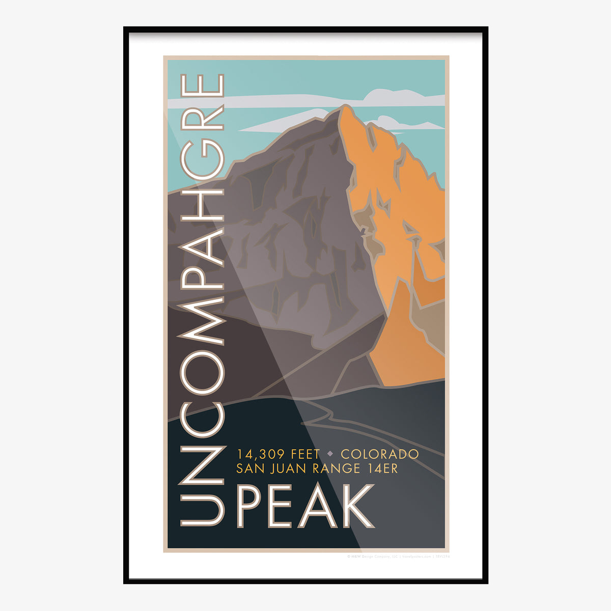 Uncompaghre Peak Colorado Colorado 14er Travel Poster