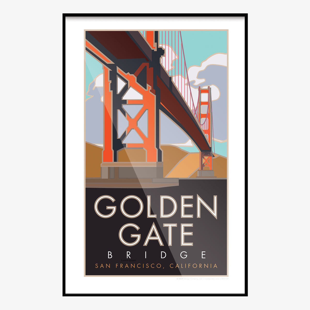 Golden Gate Bridge 1 San Francisco California Travel Poster