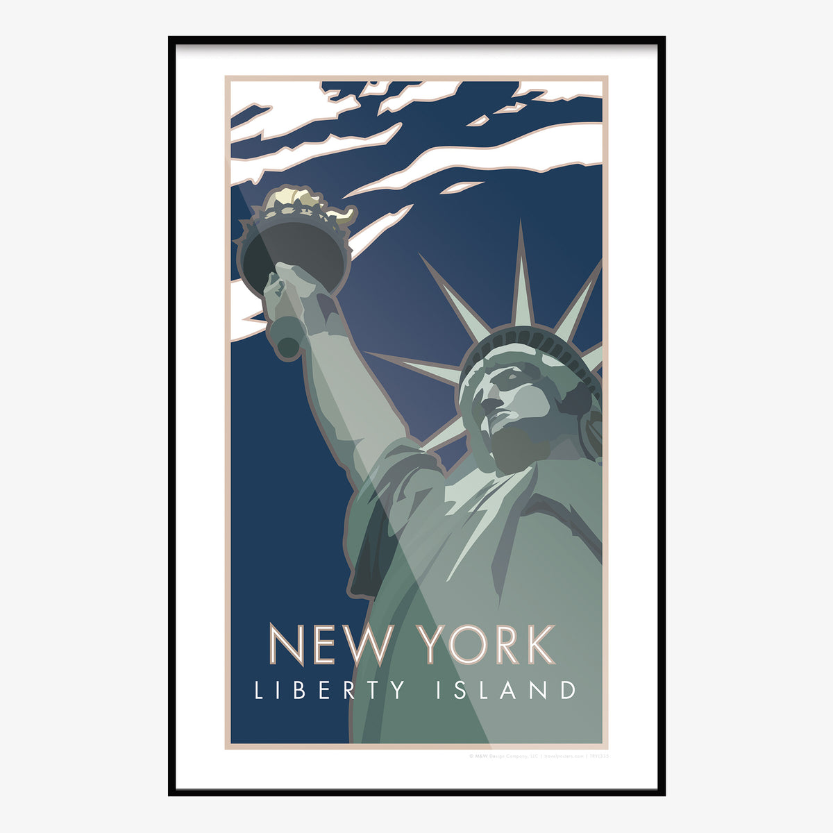 Statue Of Liberty New York Travel Poster