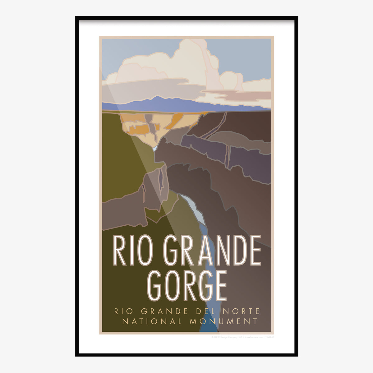Rio Grande Gorge New Mexico Travel Poster