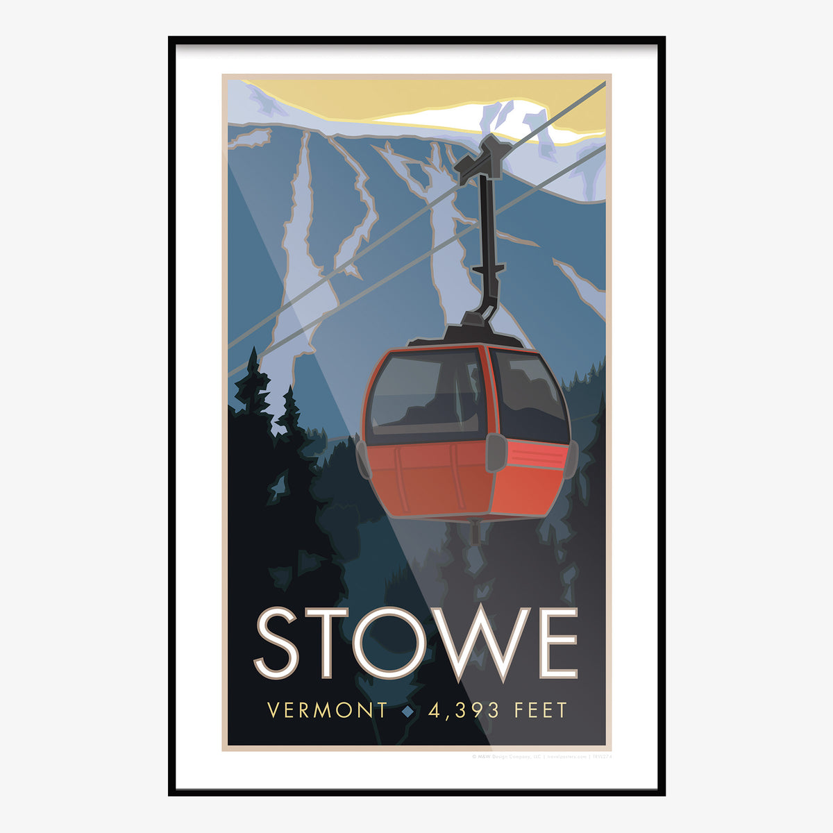 Stowe Vermont Travel Poster