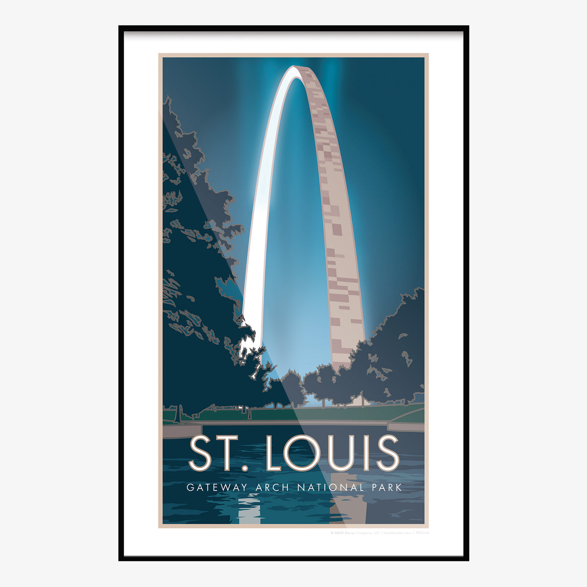 St Louis Gateway Missouri Travel Poster