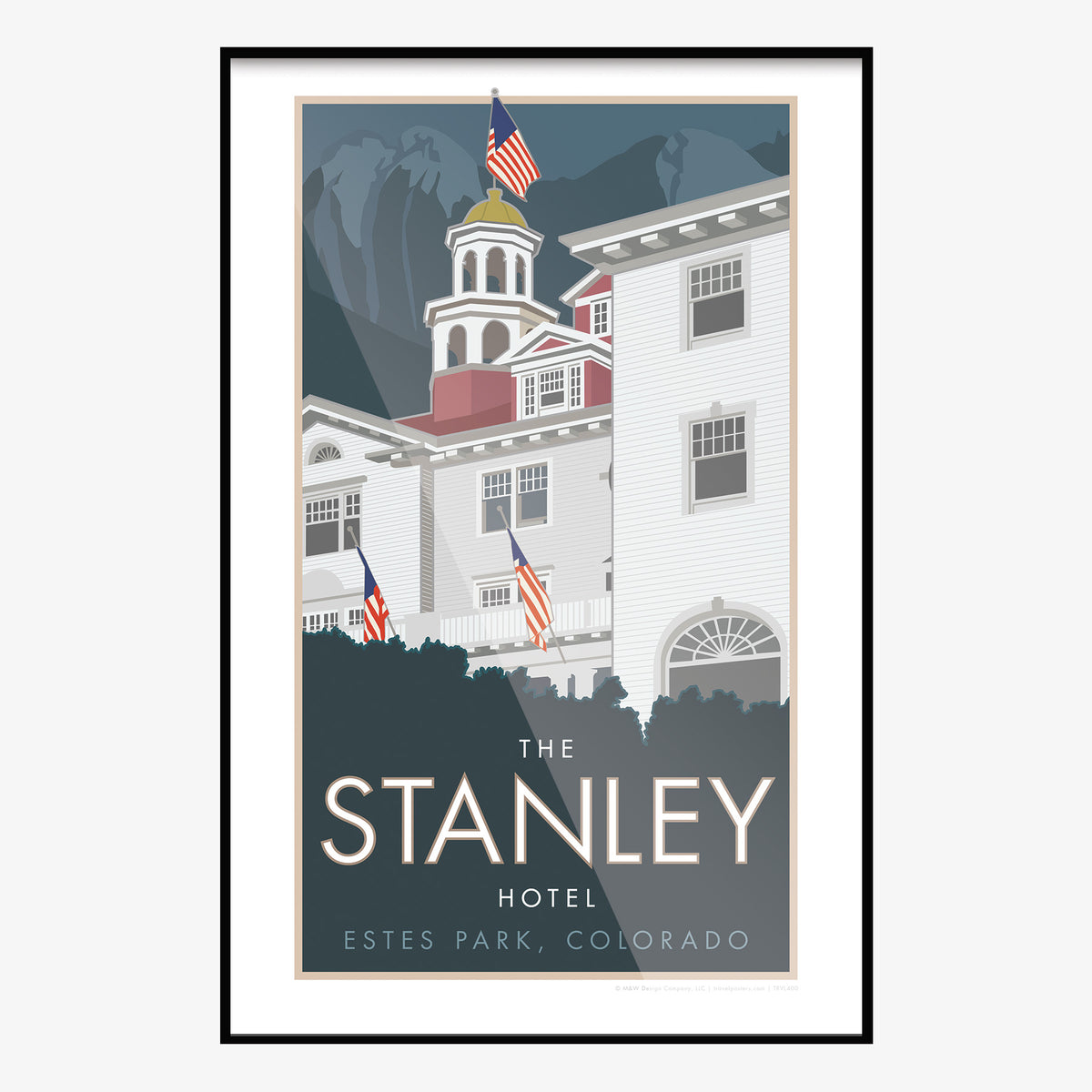 Stanley Hotel Estes Park Colorado Travel Poster