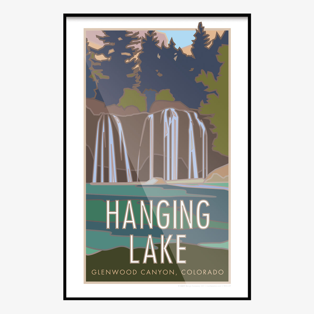 Hanging Lake Colorado Travel Poster
