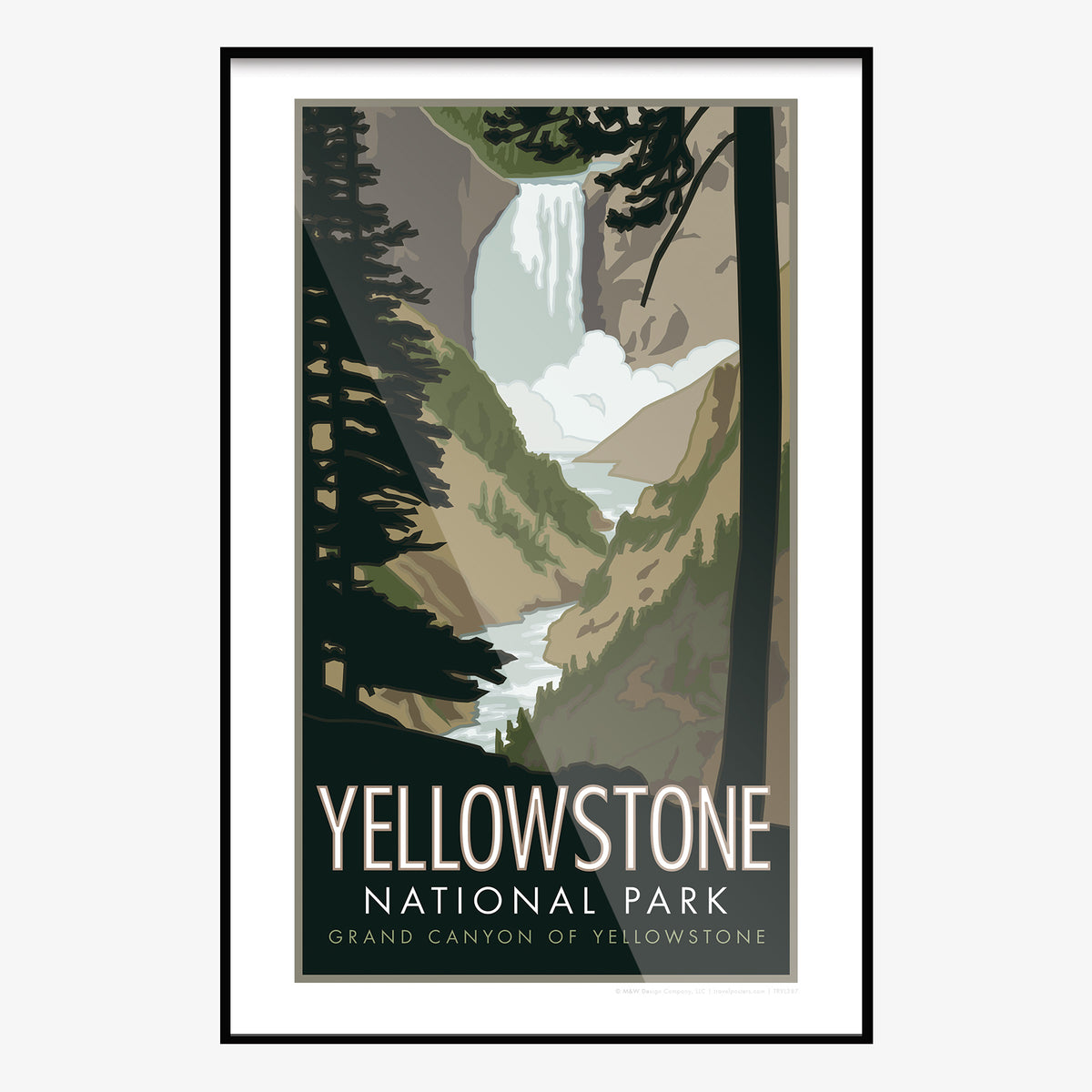 Yellowstone Grand Canyon Travel Poster
