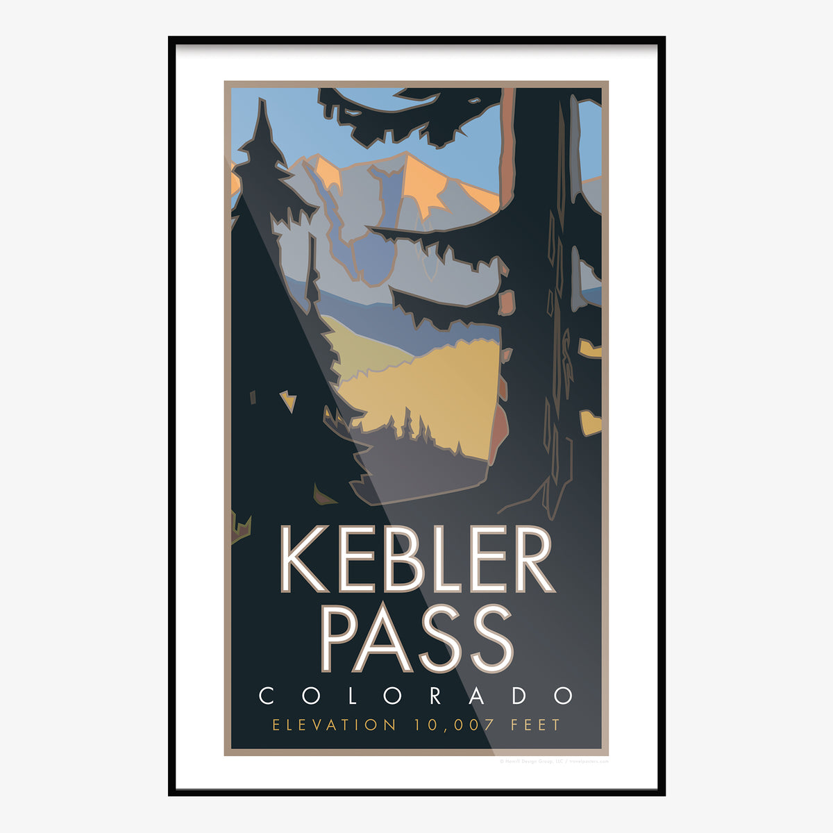Kebler Pass Colorado Travel Poster