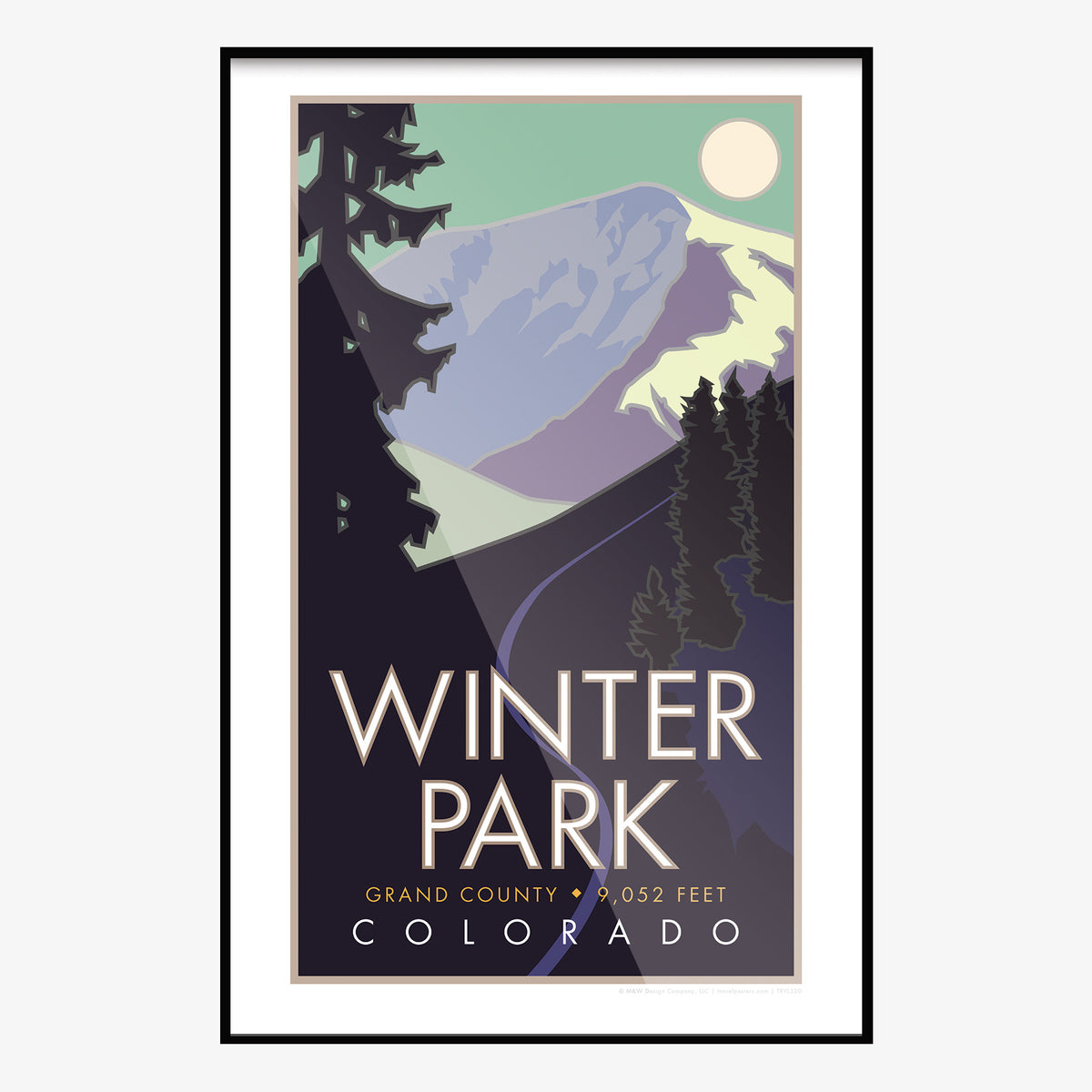 Winter Park Colorado Travel Poster