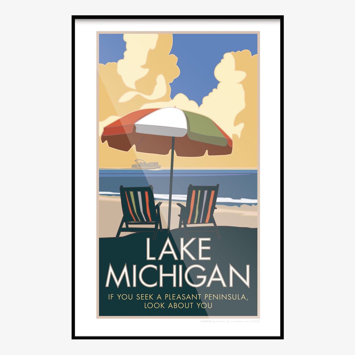 Lake Michigan Travel Poster