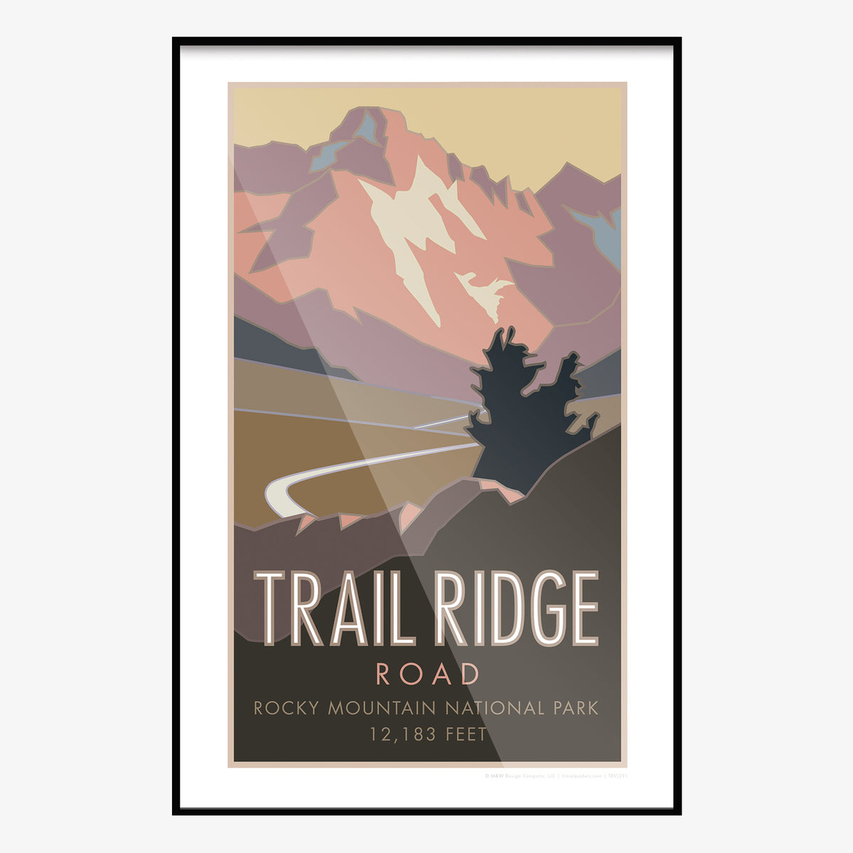 Trail Ridge Road 2 Rocky Mountain National Park Colorado Travel Poster