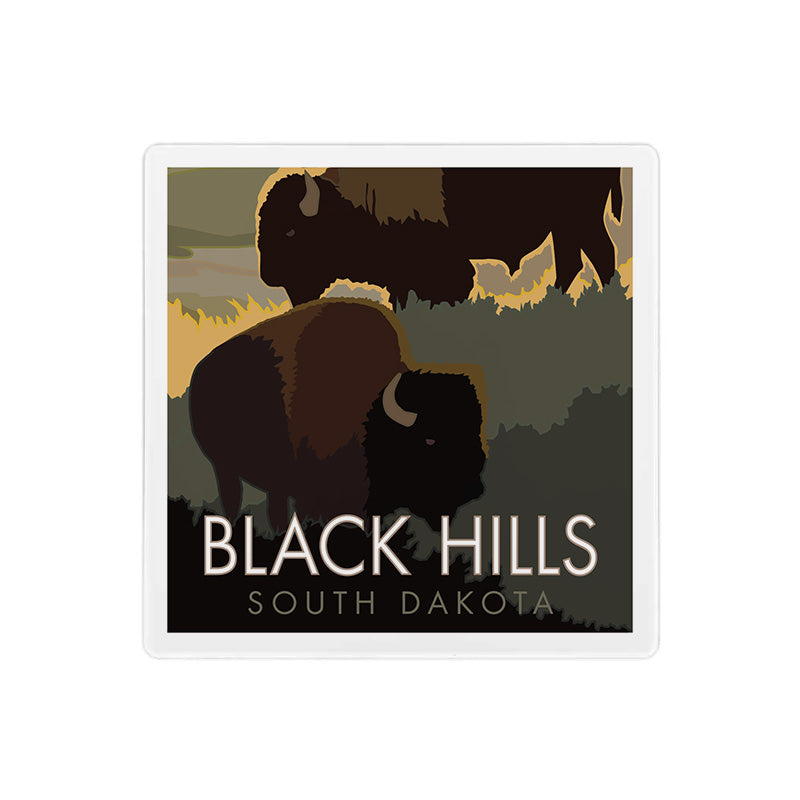 Black Hills South Dakota - 4" x 4" Sandstone Coaster