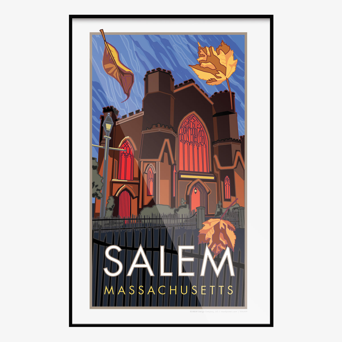 Salem Massachusetts Travel Poster