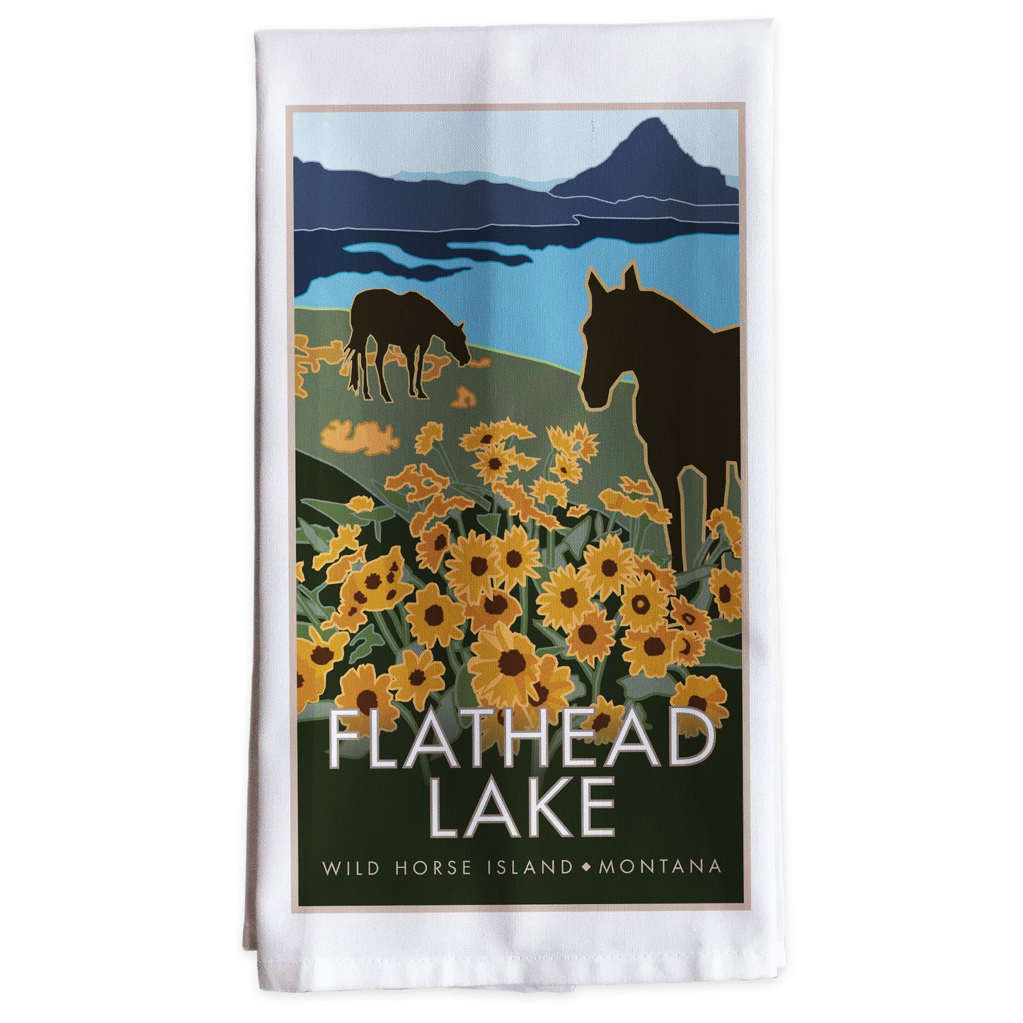 Flathead Lake - Tea Towel