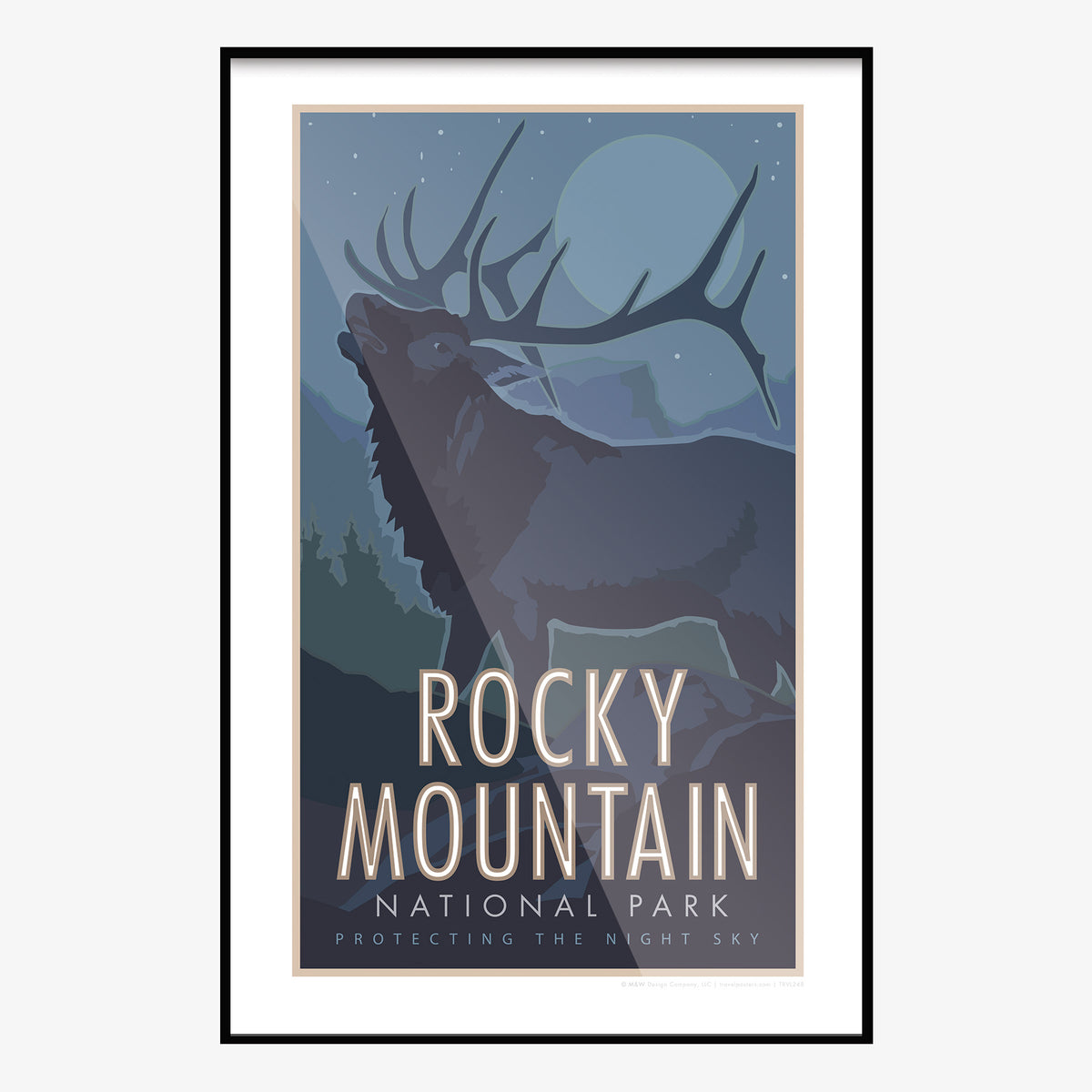 Rocky Mountain National Park 3 Elk Travel Poster