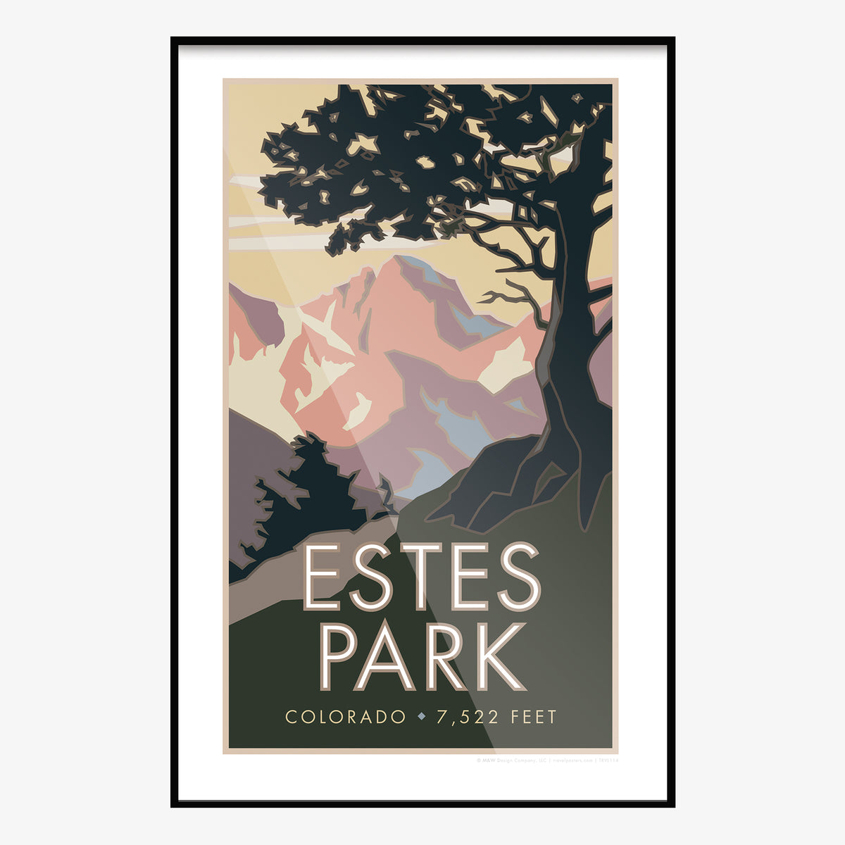Estes Park Colorado Travel Poster