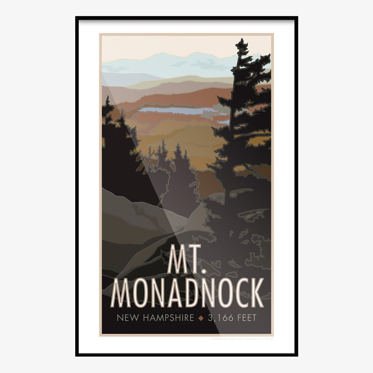 Mt. Monadnock New Hampshire Travel Poster