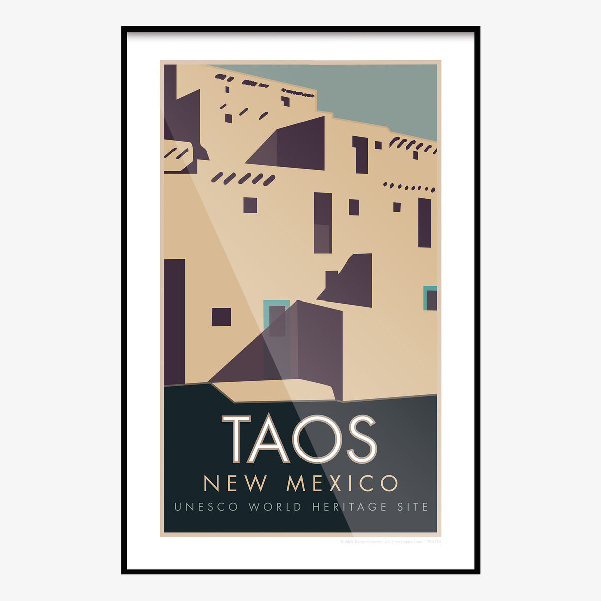 Taos New Mexico Travel Poster