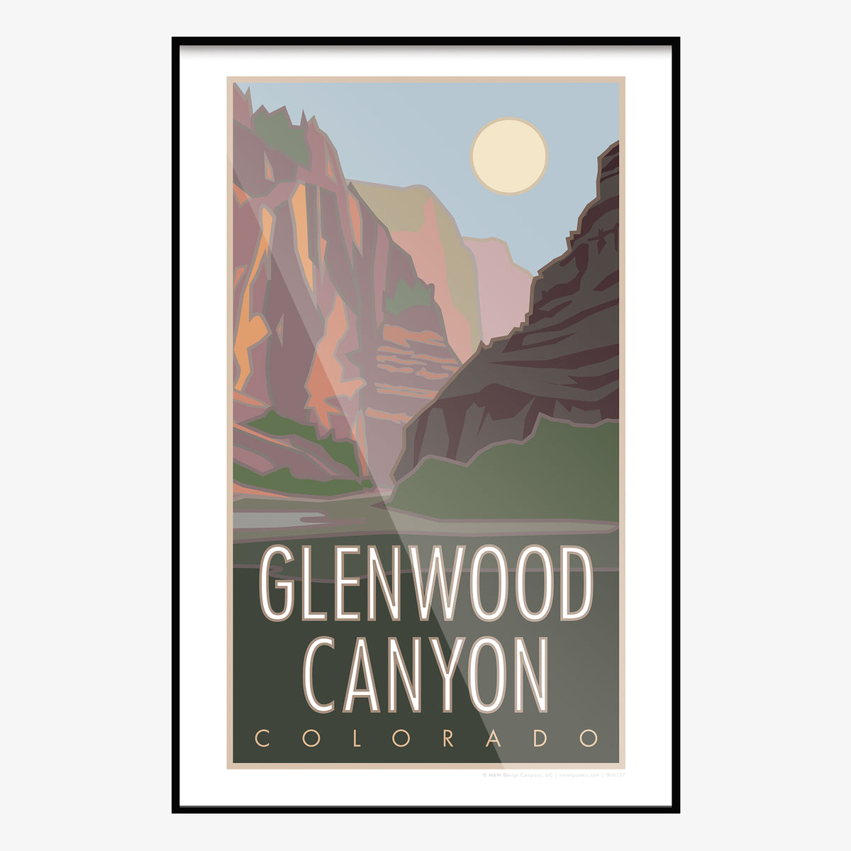 Glenwood Canyon Colorado Travel Poster