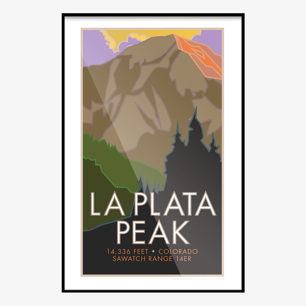 LaPlata Peak Colorado Colorado 14er Travel Poster