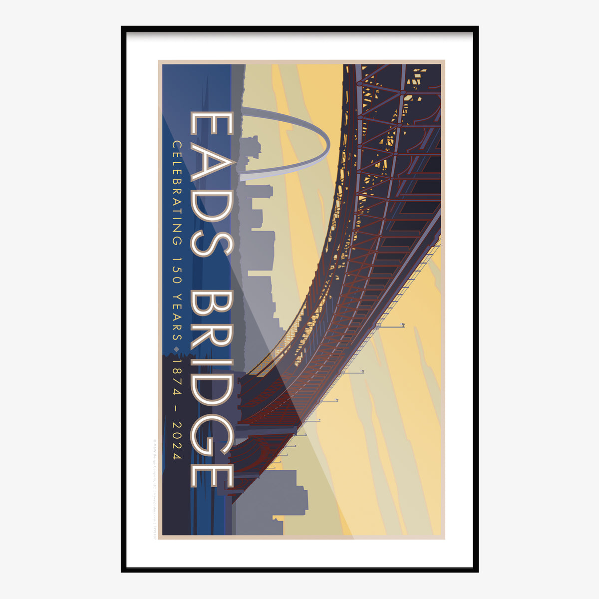 Eads Bridge St. Louis Missouri Travel Poster
