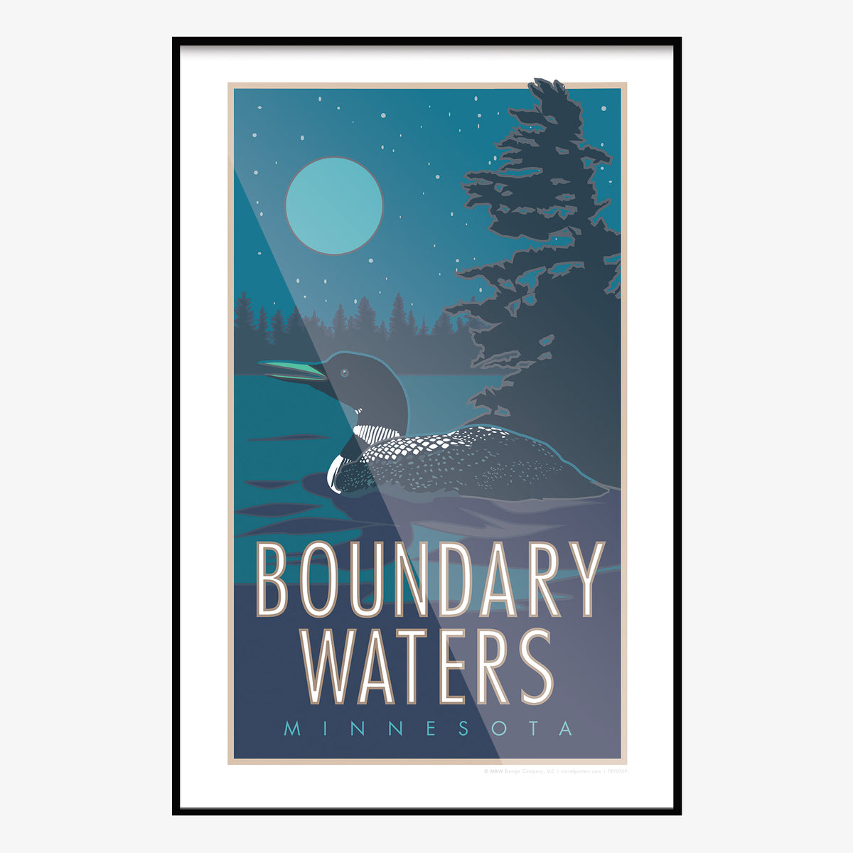 Boundary Waters Minnesota Travel Poster