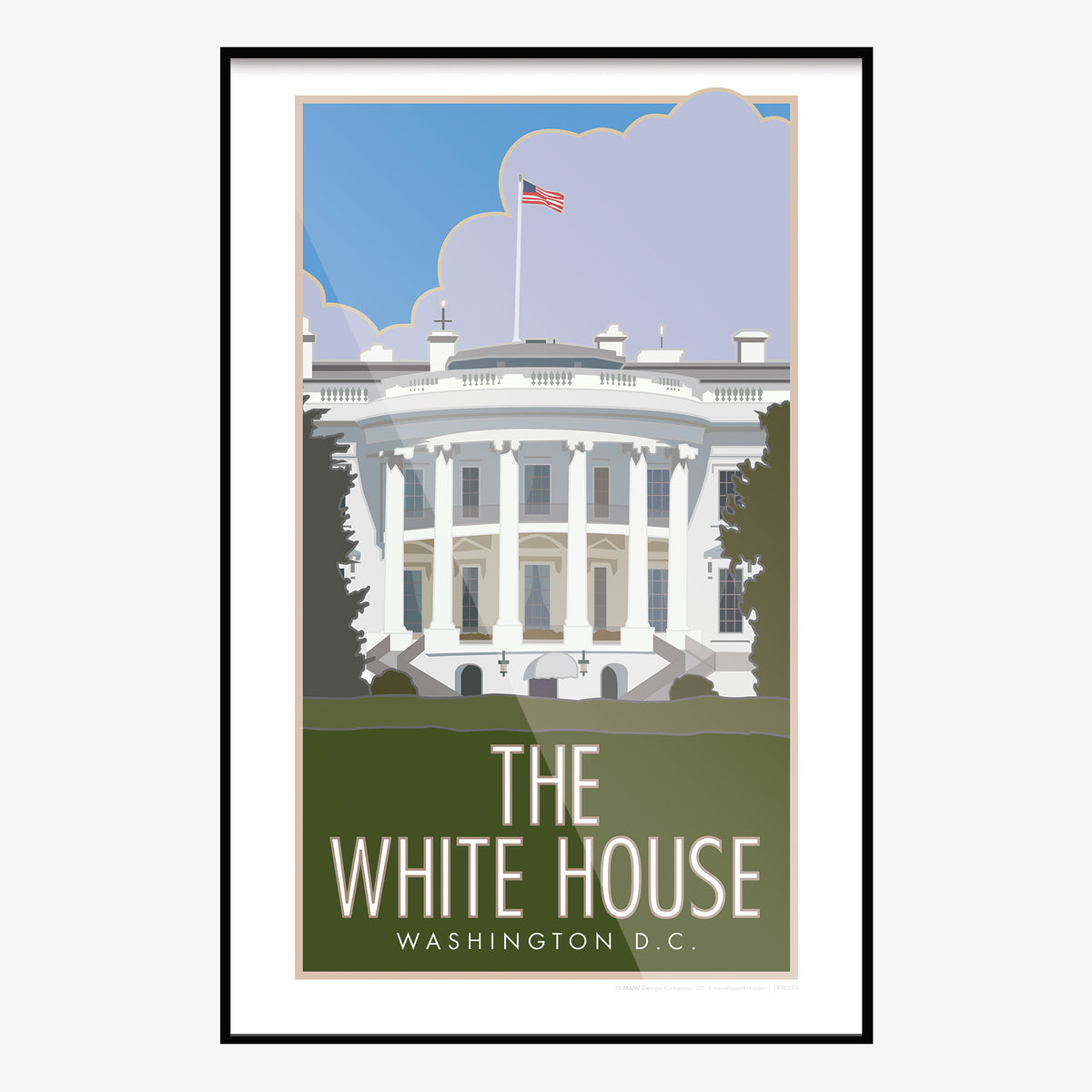 The White House Travel Poster