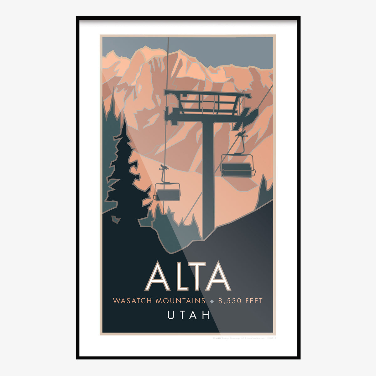 Alta Utah Travel Poster