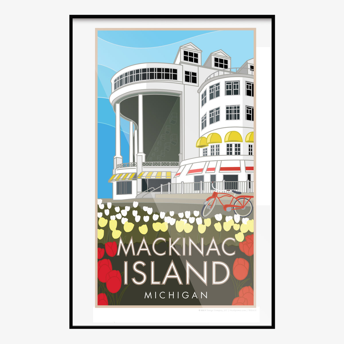 Mackinac Island Michigan Travel Poster